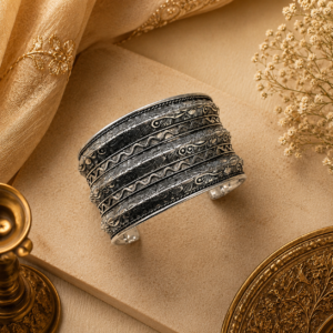 Statement Oxidised cuff bangle