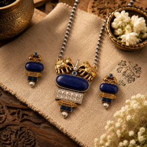 Elephant detail ethnic statement set