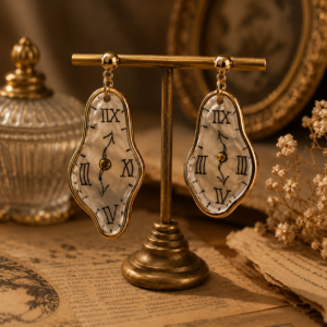 Timeless clockwork earring
