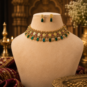 Palakka and kashu necklace set