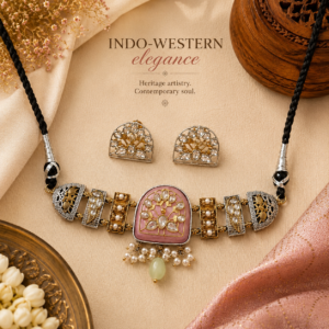 Blush Pink sabyasachi style choker