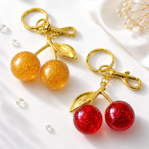 Coach style bag charm set of 2 colors