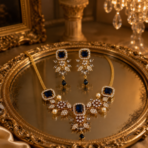 Cubic zirconia amethyst AD set