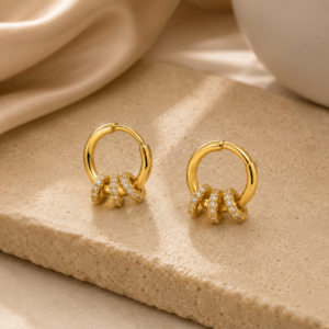 Dainty hoop in hoops