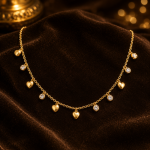 Antitarnish heart stone motif set