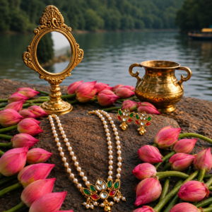 Lotus pearl haaram set