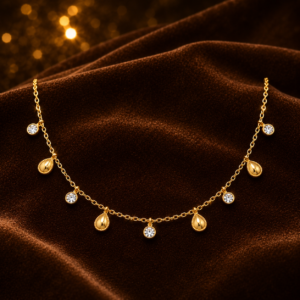 Anti tarnish tear drop motif set