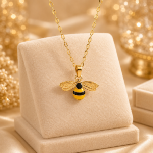 Bumble bee necklace
