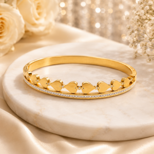 Inverted ace link sparkle bracelet