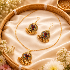 Minimal enamel embodied festive set