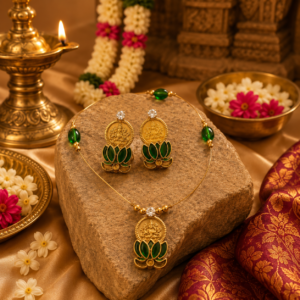 Green Thamara Kashu set