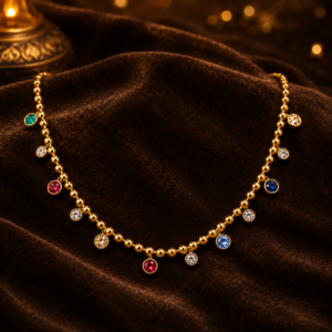 Antitarnish multicolor stone set
