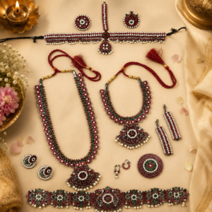 Bharatanatyam Dance Black Jewellery - Manga Full Set Kemp RGS