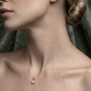 Invisible rain drop necklace