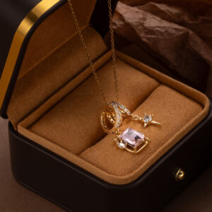 Multi charm pendant necklace