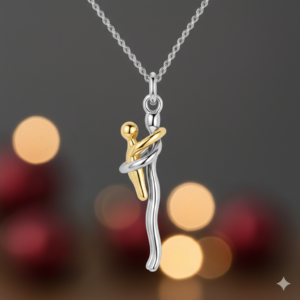 Mother and baby necklace