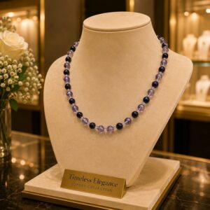 Lavender bead necklace