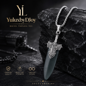 Mens sword necklace