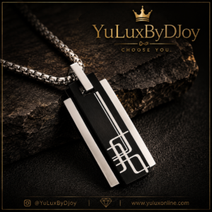 Mens black box necklace