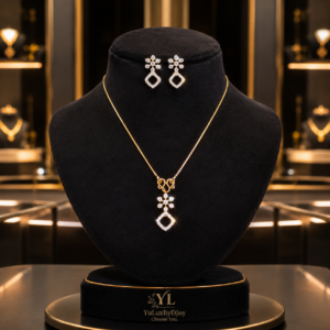 AD dainty flower pendant set
