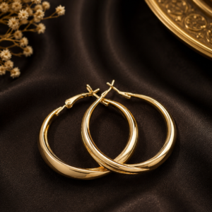 Just gold hoops