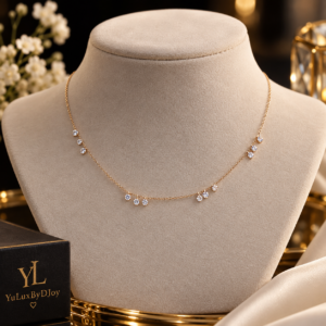 Dainty crystal stone necklace