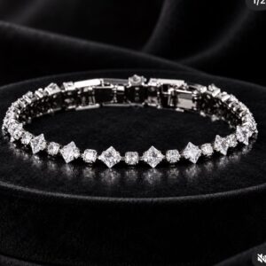 AD stone geometric bracelet